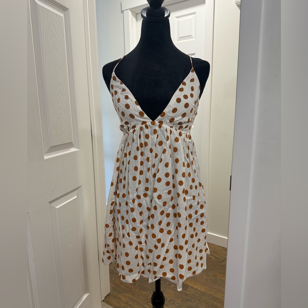 Zara Polka Dot Summer Mini Dress ☀️